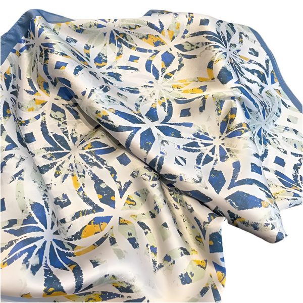Broken Flower Silk Scarf