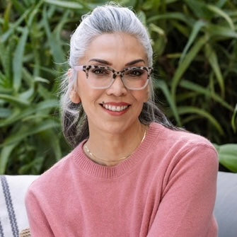 Zoey -  Chai Tortoise/Pink Readers by Peepers
