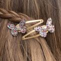Glitter Butterfly Hair Clips (Set of 2) - Fairies in the Garden