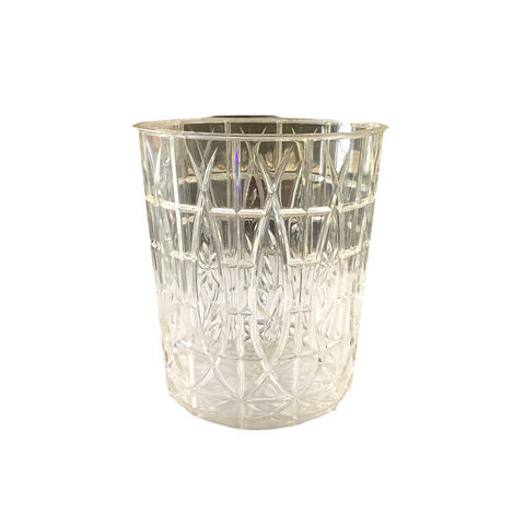 Vintage Acrylic Wastebasket