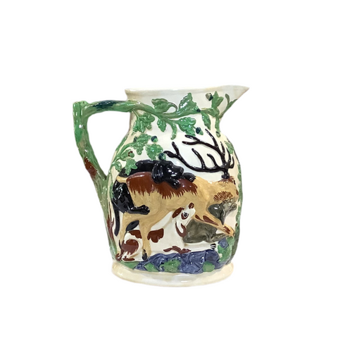 Vintage “Mason’s Oak” Majolica Pitcher