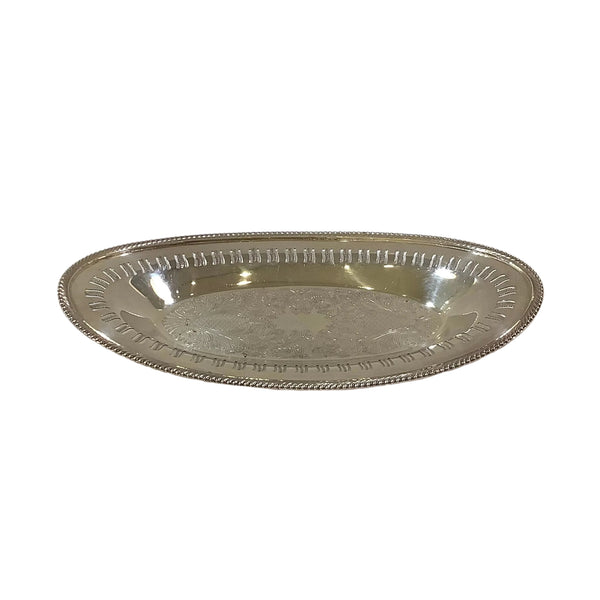 Vintage Silver-Plated Oval Platter