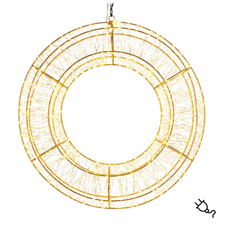 Medium Micro LED Wreath