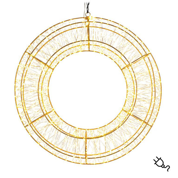 Medium Micro LED Wreath