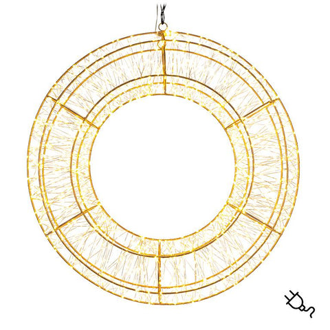 Medium Micro LED Wreath