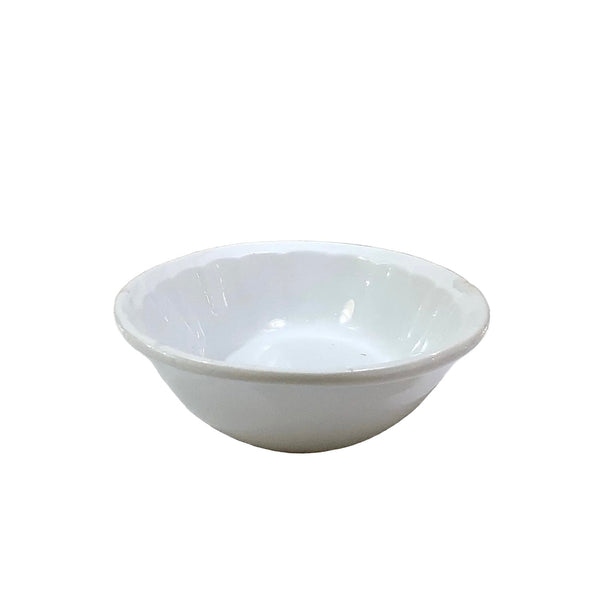 Vintage Medium White Oval Ironstone Open Serving Dish