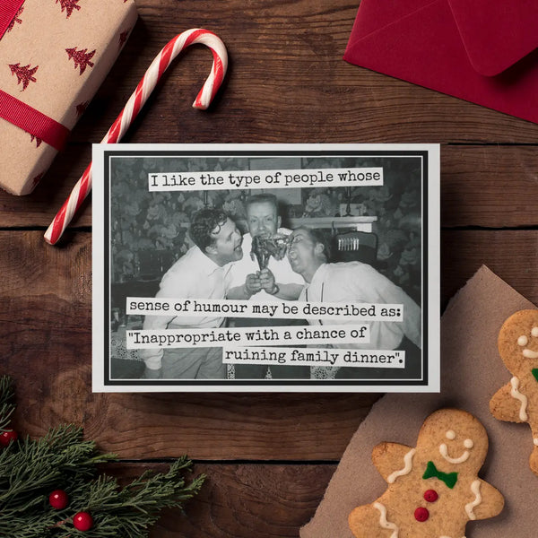Chance of Ruining Family Dinner Card