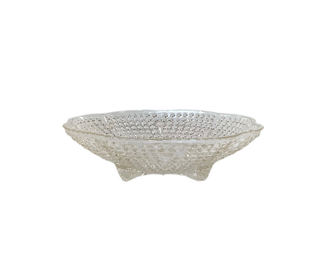 Vintage Glass Footed Bowl