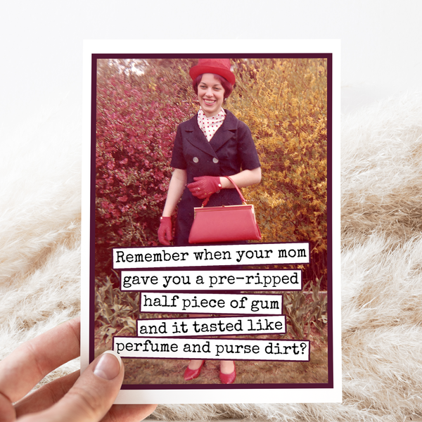 Perfume and Purse Dirt Card