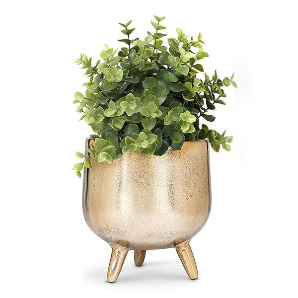 Gold Tripod Planter