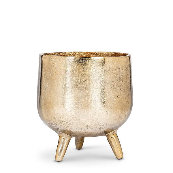 Gold Tripod Planter