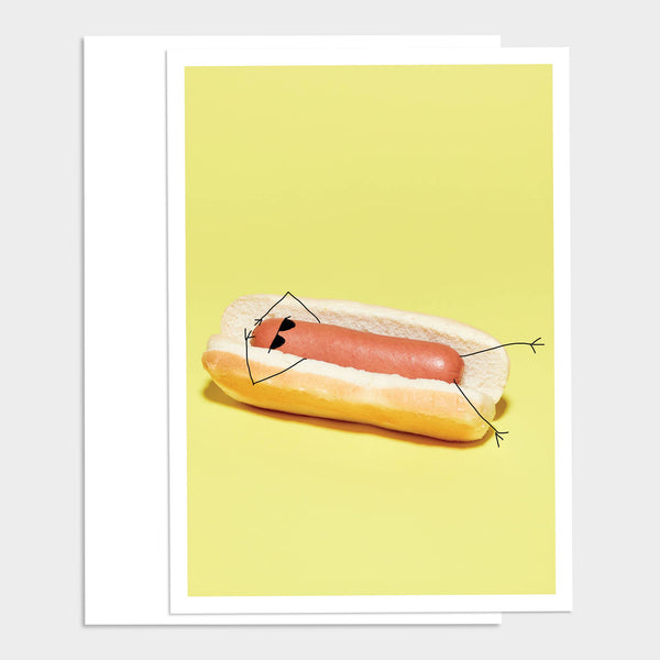 Hot Dog Happy Birthday Greeting Card