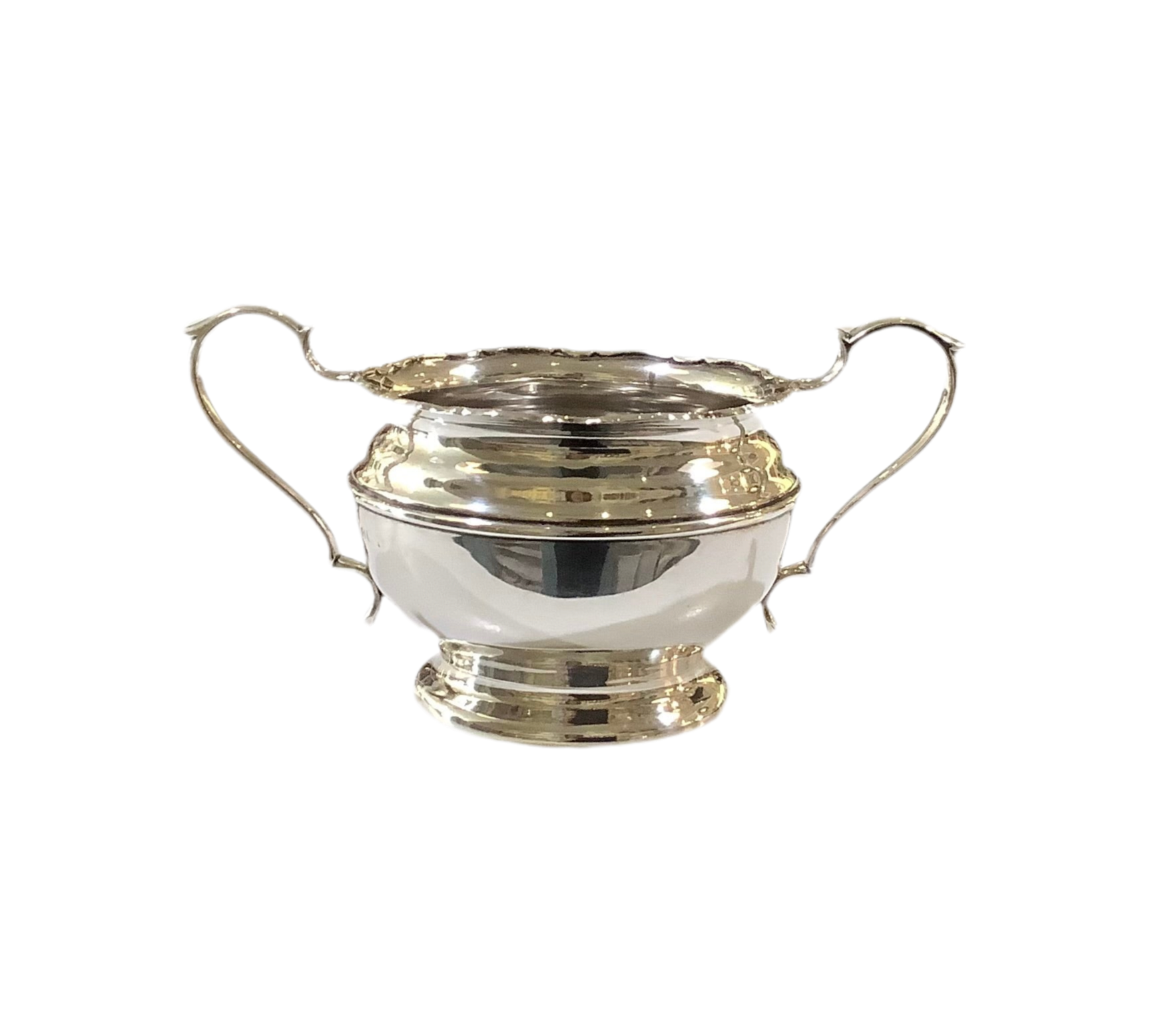 Vintage Sterling Silver Handled Sugar Bowl