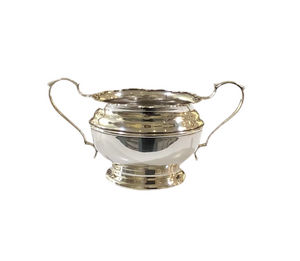 Vintage Sterling Silver Handled Sugar Bowl