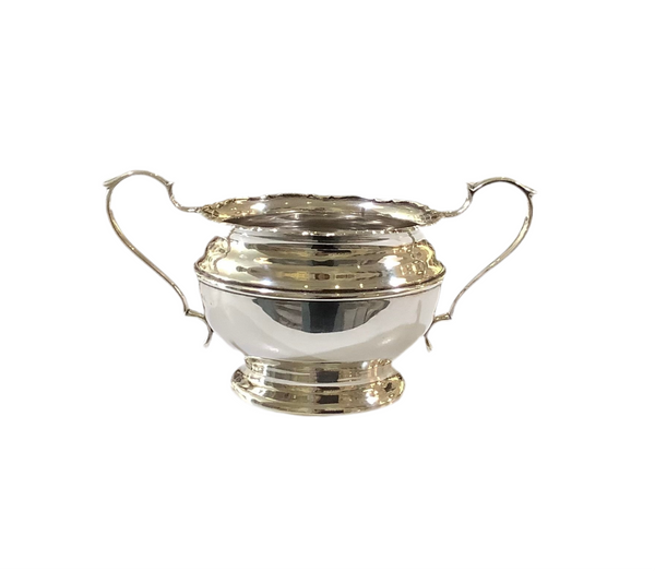 Vintage Sterling Silver Handled Sugar Bowl