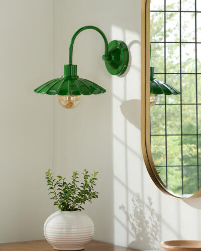 Pavona Wall Sconce - Green