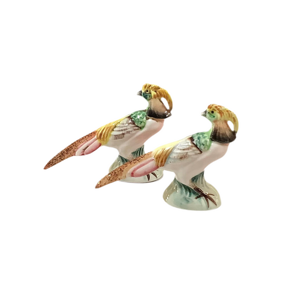 Vintage Birds Salt & Pepper Pair