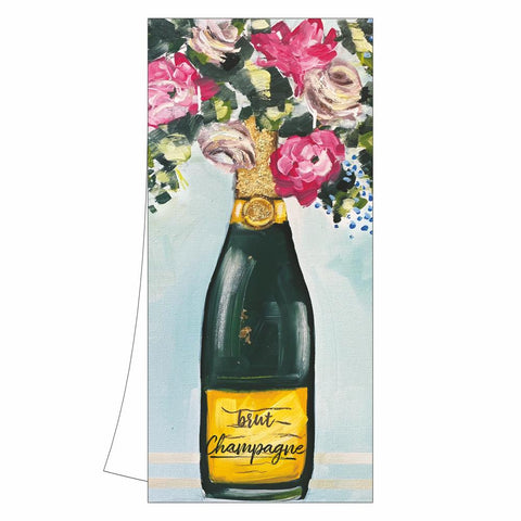 Champagne Et Fleurs Tea Towel