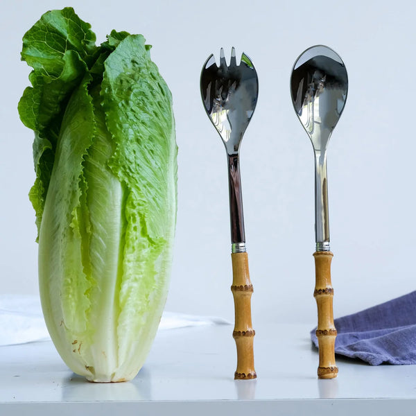 Sabre Paris Panda Salad Set - Light Bamboo