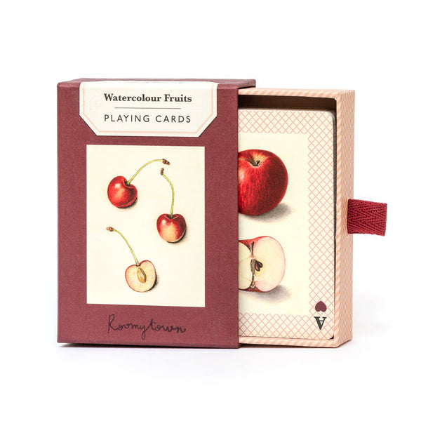 Single Playing Cards - Watercolour Fruits