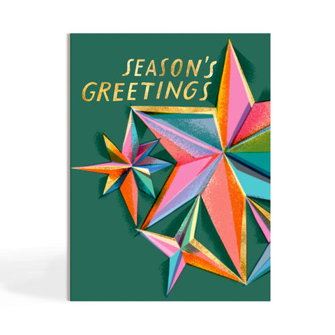 Season’s Greetings Star Greeting Card