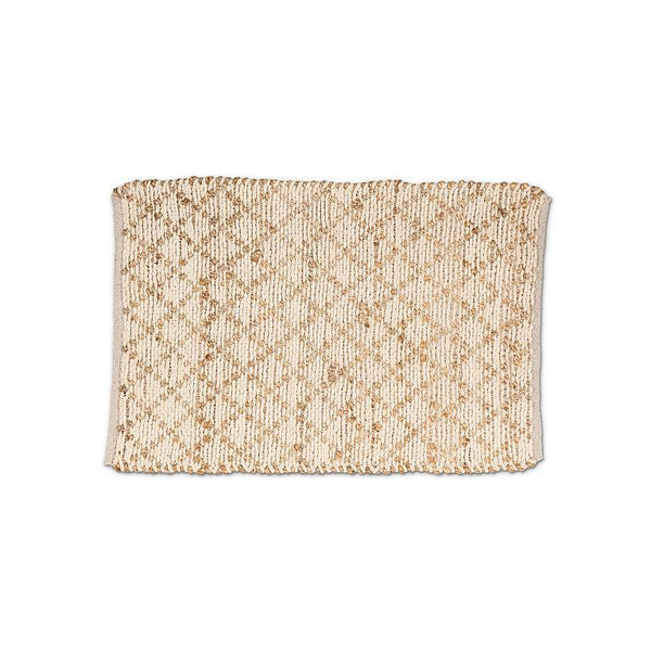 Small Diamond Weave Jute Rug