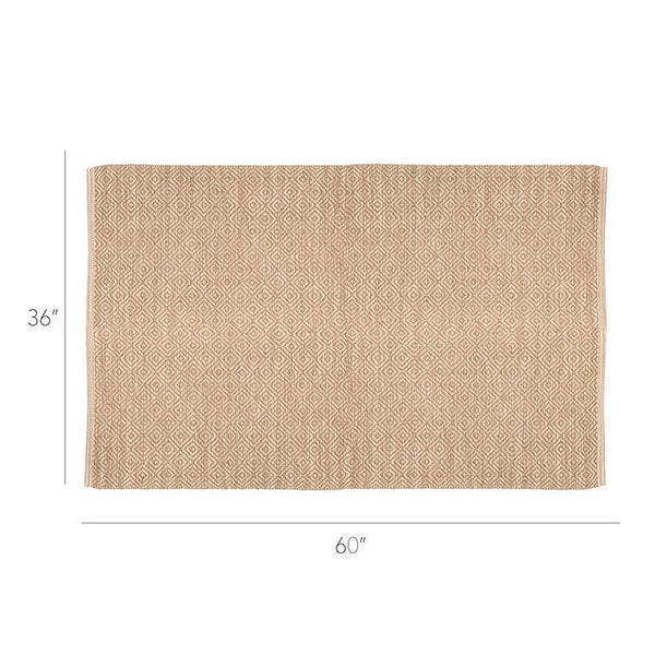 Flat Diamond Weave Jute Rug