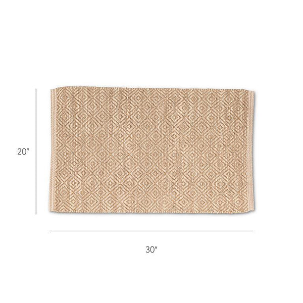 Flat Diamond Weave Jute Rug