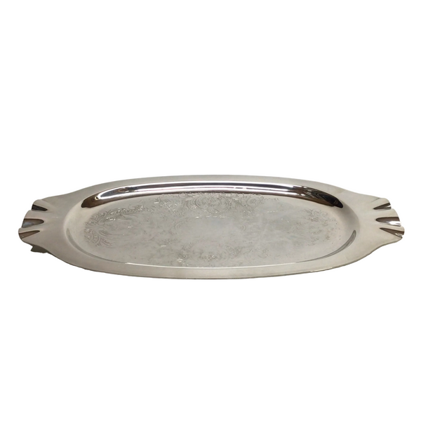 Vintage Silver-Plated Small Oval Tray