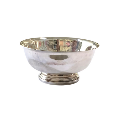 Vintage Silver Plated Pedestal Bowl w/ Liner