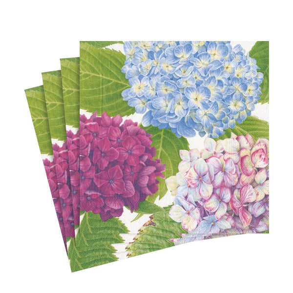 Luncheon Napkins - Hydrangea Garden Blue