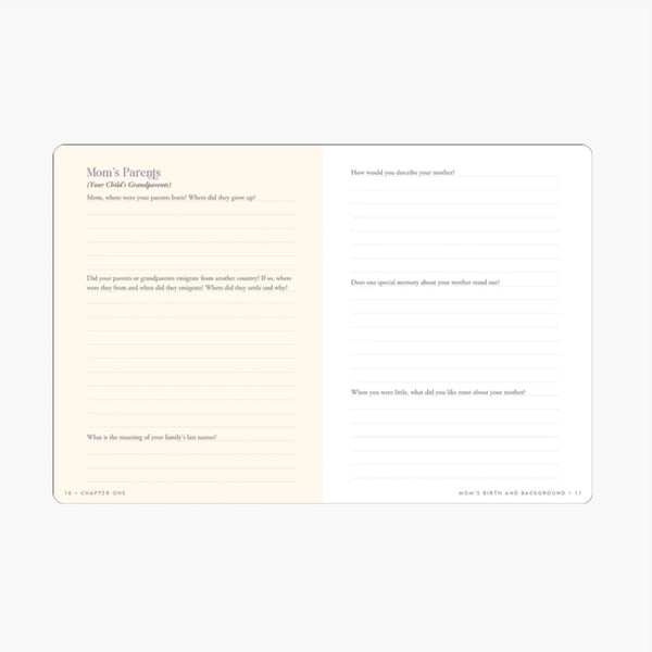 Mom's Story - Keepsake Memory Journal