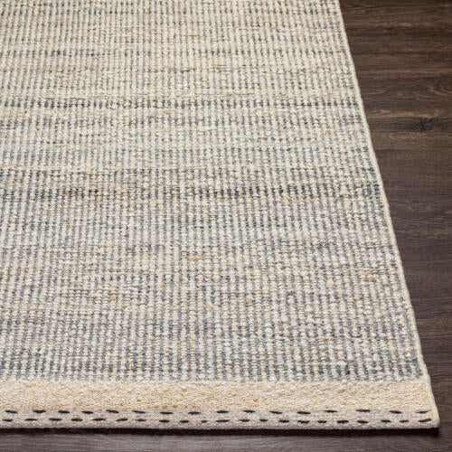 Sadie Handmade Rug - Cream/Pale Blue