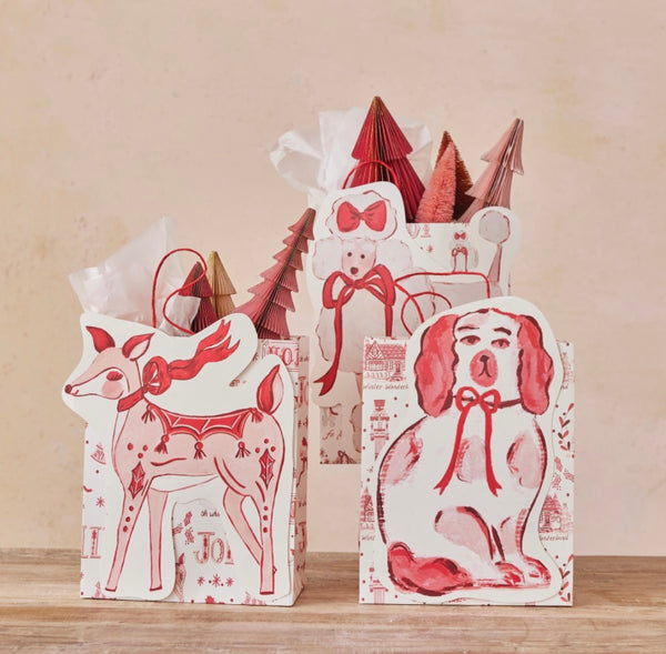 Pink Dog Handmade Holiday Gift Bag