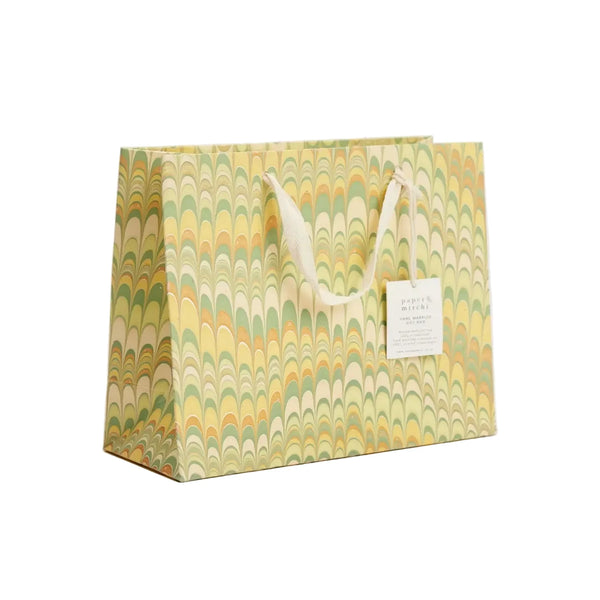 Hand Marbled Medium Gift Bag - Bouquet