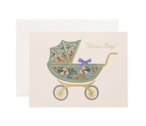Floral Pram Card