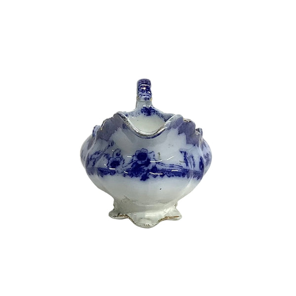 Vintage Flow Blue Gravy Boat