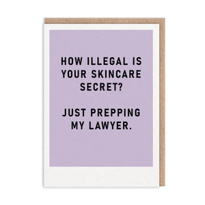 Skincare Secret Greeting Card