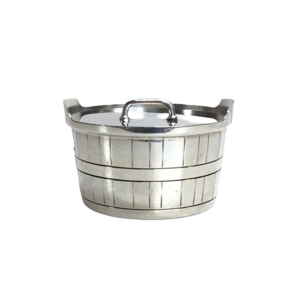 Vintage Silver Lidded Butter Dish