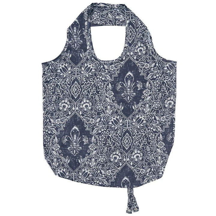 Fleur De Lis Navy Roll Up Bag