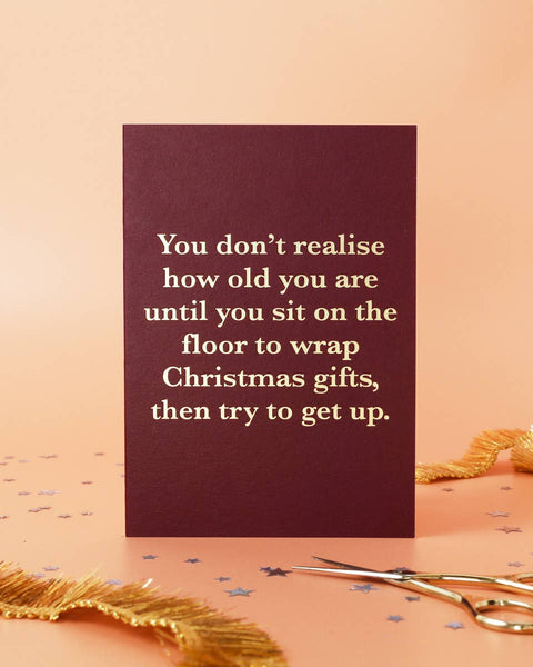 Getting Older Funny Christmas Card