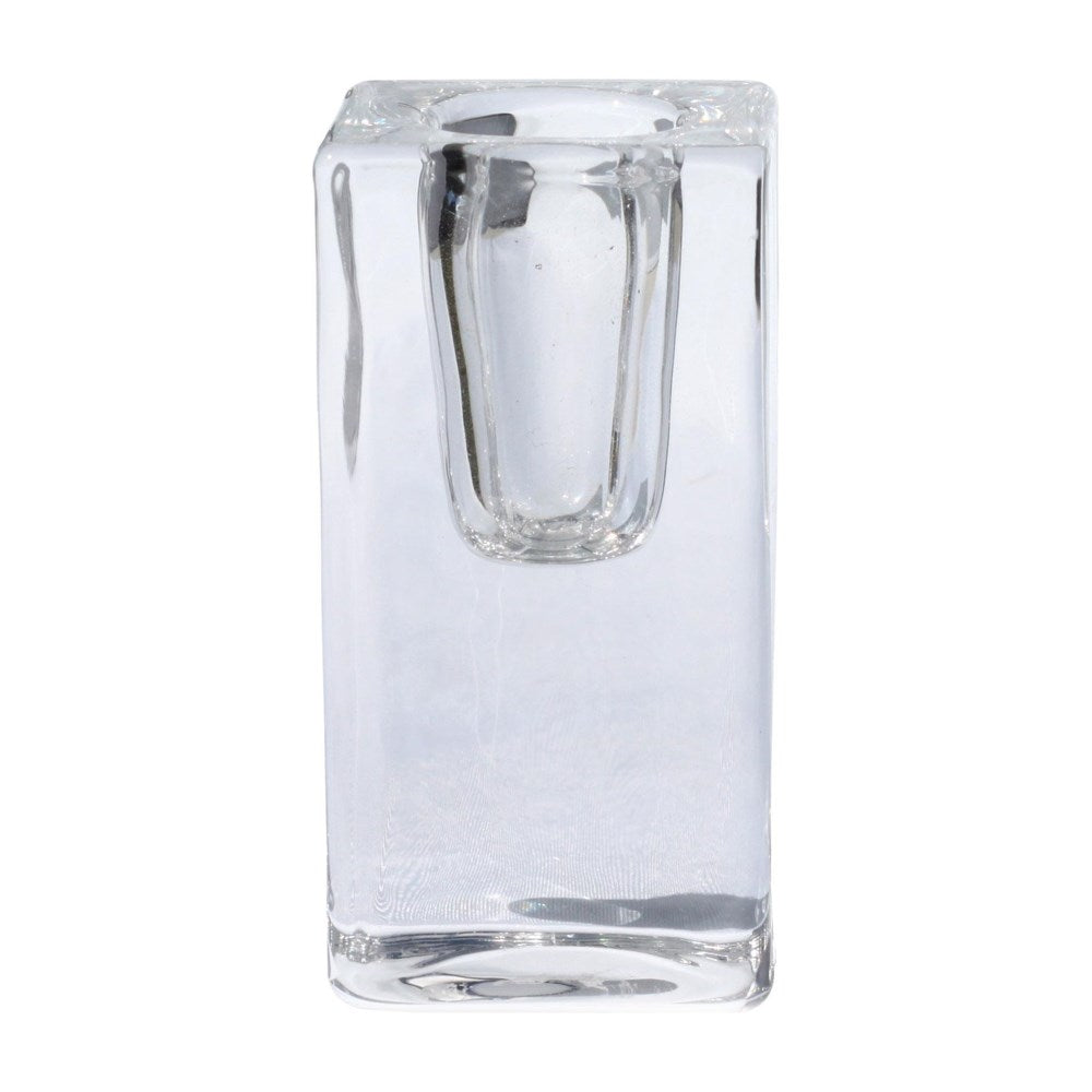 Classic Tall Square Glass Candle Holder