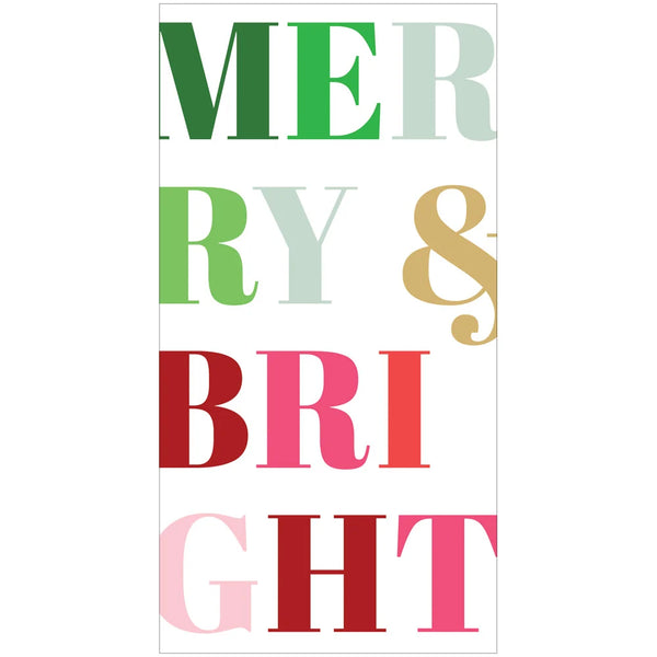 Merry And Bright Foil Money Card