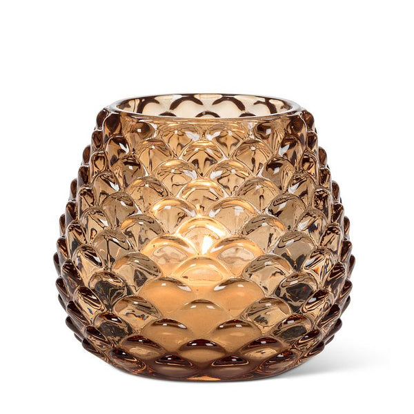 Amber Pinecone Tealight
