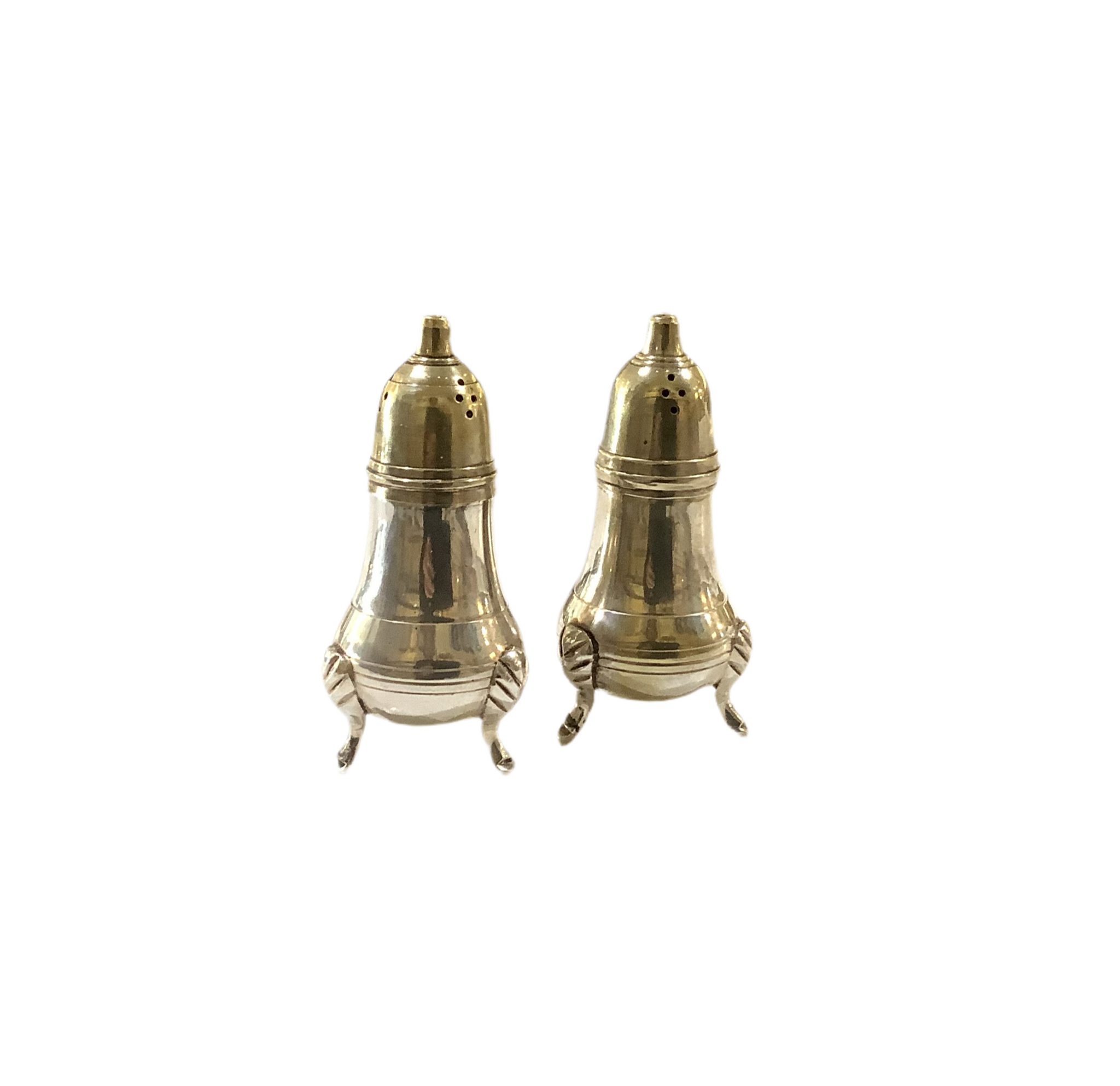 Vintage Silver-Plated Salt & Pepper Pair