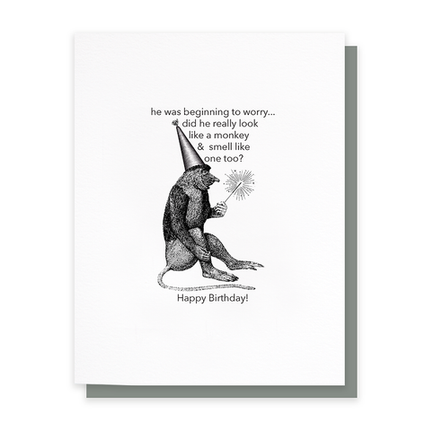 Smell Like a Monkey Greeting Card