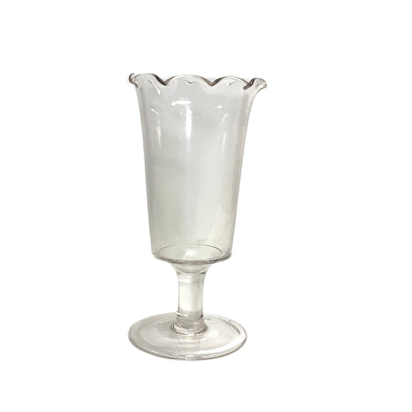 Vintage Footed Glass Vase