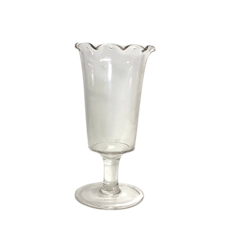 Vintage Footed Glass Vase