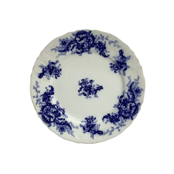 Vintage “Flow Blue” Dinner Plate