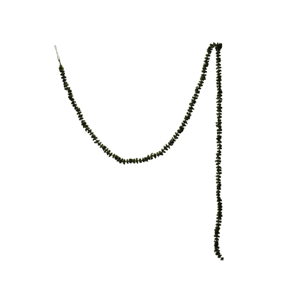 Flocked Green Garland 72"